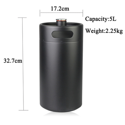Double Wall Insulated Mini Keg , Vacuum 5 Litre Party Beer Kegs